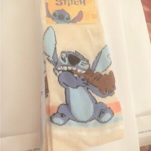 NEW Disney Cream Character Stich Socks NWT